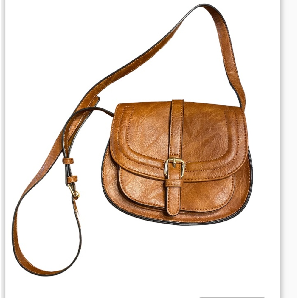 Afkomst crossbody bag.‎ Faux leather I think they call it vegan leather.
